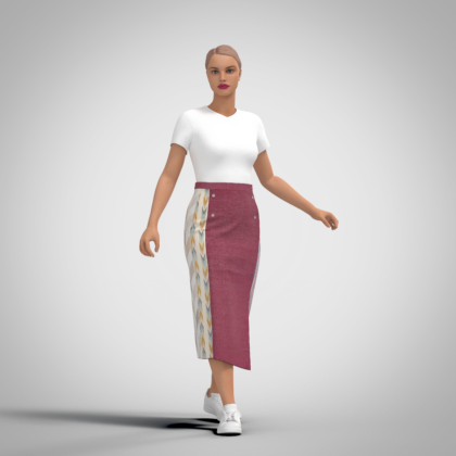 ЖЕНСКАЯ ЮБКА, ВЫКРОЙКА DRAWNDRESS № 400025