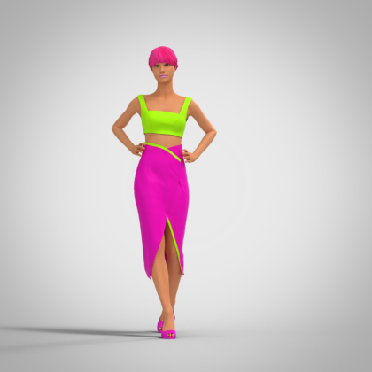 ЖЕНСКАЯ ЮБКА, ВЫКРОЙКА DRAWNDRESS № 400038