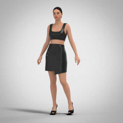 ЖЕНСКАЯ МИНИ-ЮБКА, ВЫКРОЙКА DRAWNDRESS № 400041