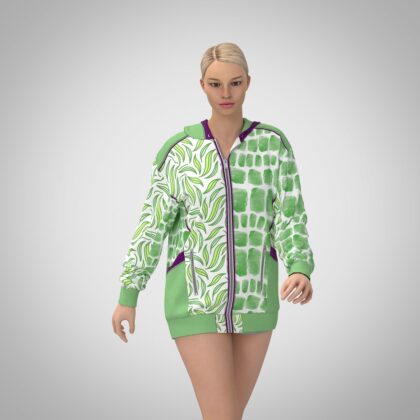 ЖЕНСКАЯ ТОЛСТОВКА, ВЫКРОЙКА DRAWNDRESS № 700019