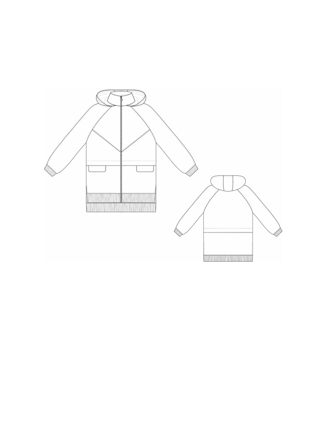 WOMEN'S SWEATSHIRT, PATTERN # 700015 — изображение 5